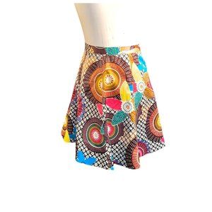 JNTWorld Sundance Retro Floral Design Skirt Women Size Large